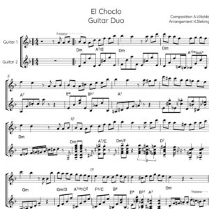 Bladmuziek: El Choclo Guitar Duo