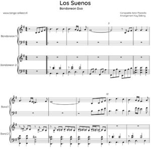 Bladmuziek: Los Suenos Bandoneon Duo