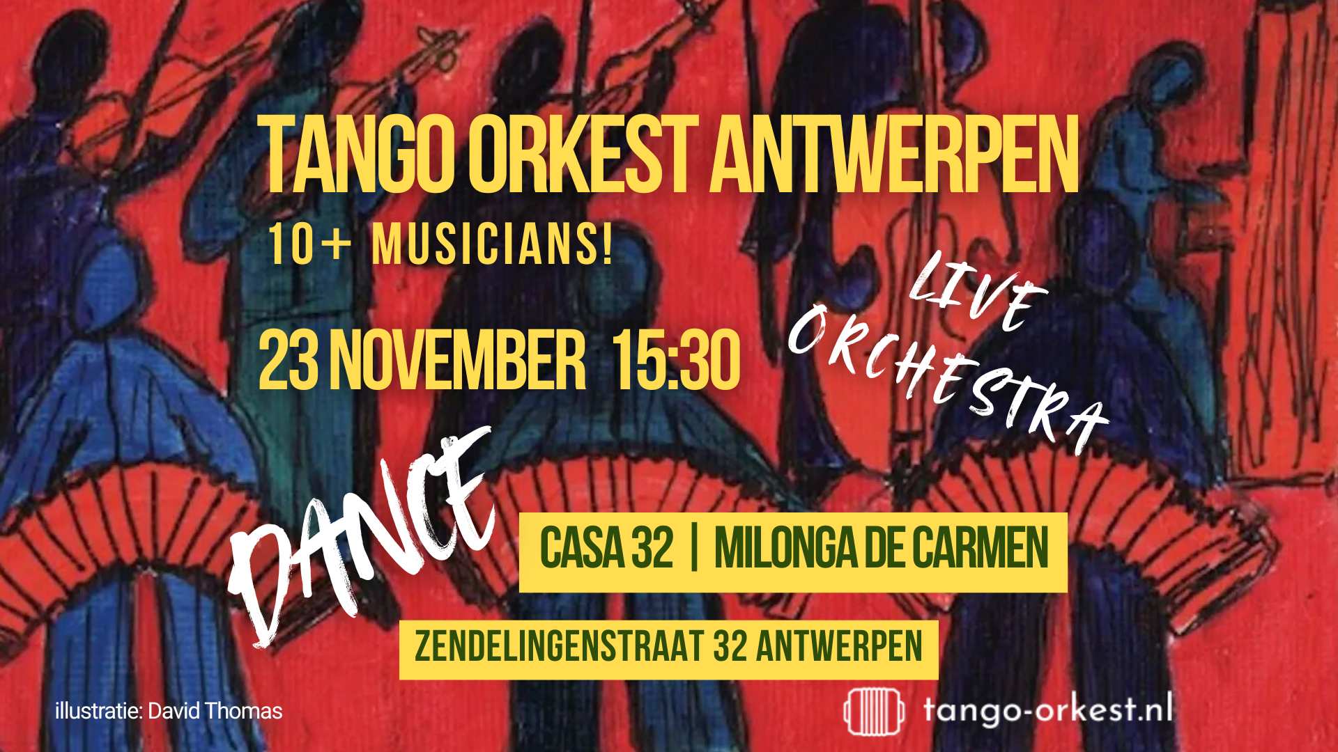 Tango orkest antwerpen 23 nov website en FB